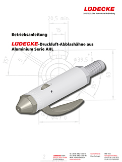 Betriebsanleitung Druckluft Abblashaehne Aus Aluminium Serie A H L