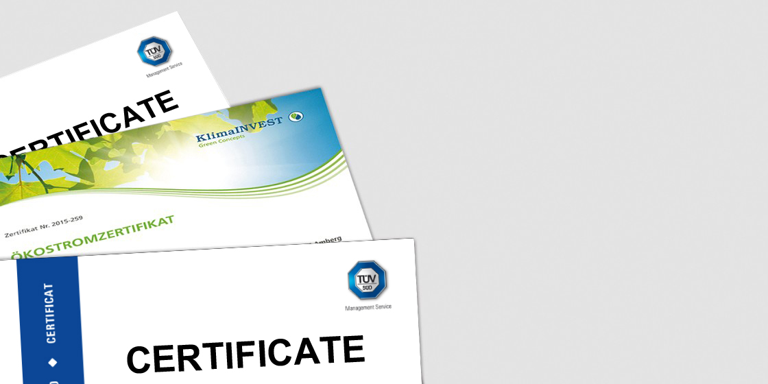 Zertifikate Header E N
