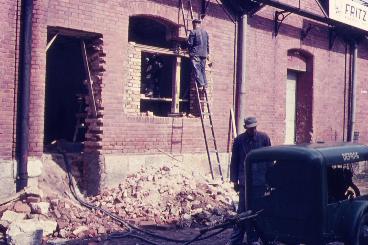 Bild 1930 Bau Geschäftsräume Gasfabrikstraße Firma Lüdecke